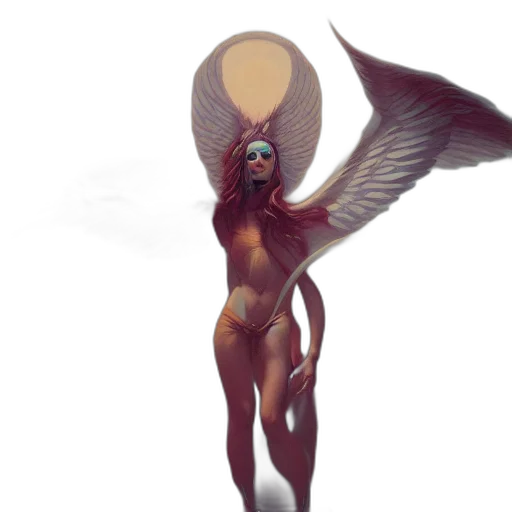 creature, staff, concept art, fantasy art transparent PNG cut-out
