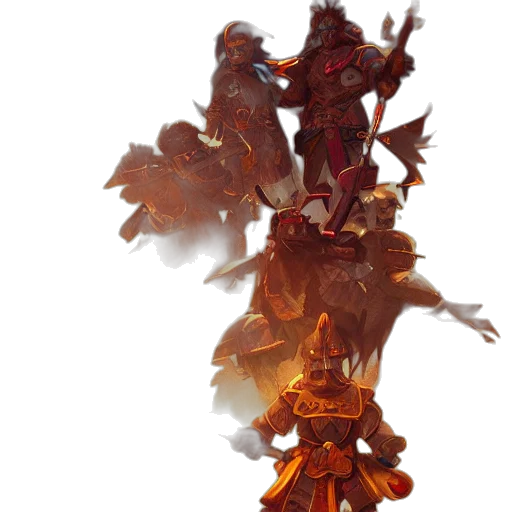 dragon, staff, crown, weapon transparent PNG cut-out