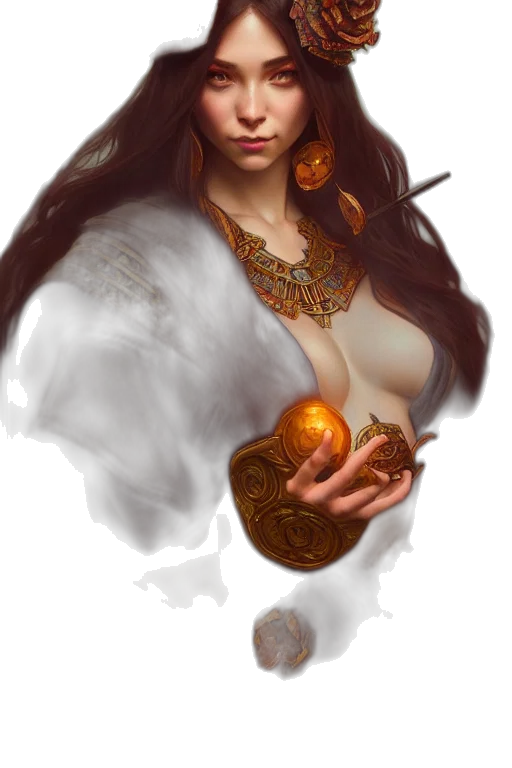 jewelry, crown, fantasy art, concept art, photorealistic, oil painting, fire, golden transparent PNG cut-out