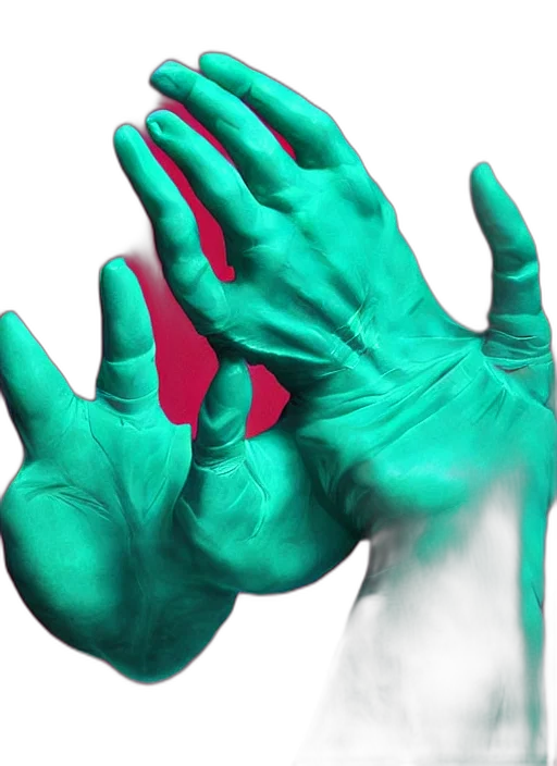 mask, 3d render, vaporwave, concept art transparent PNG cut-out