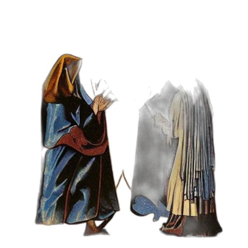 staff, jacket, sword, dress transparent PNG cut-out