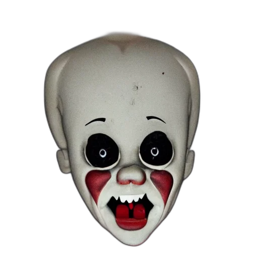 mask, face, creature, 3d render transparent PNG cut-out