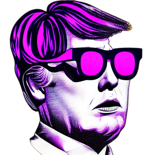 mask, face, vaporwave, cyberpunk transparent PNG cut-out