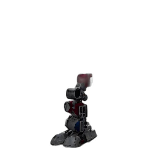 robot, staff, shoes, weapon, 3d render, concept art, pixel art, outer space transparent PNG cut-out