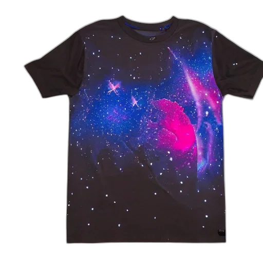 dress, vaporwave, outer space, photo, shirt, cool, galactic, print transparent PNG cut-out