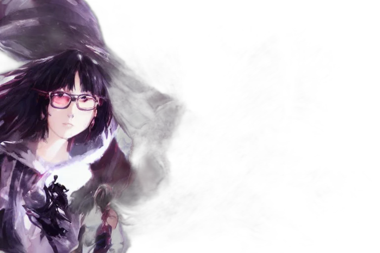 weapon, anime, fantasy art, photorealistic, concept art, fog, dark, monochrome transparent PNG cut-out