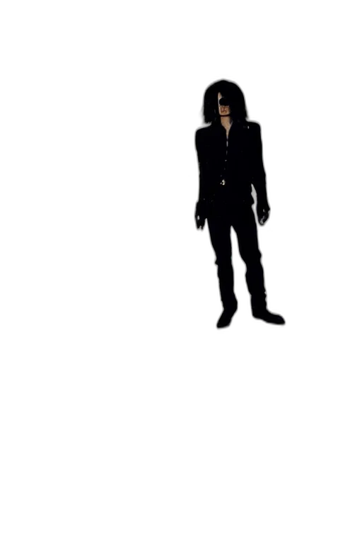 jacket, mask, staff, robot transparent PNG cut-out