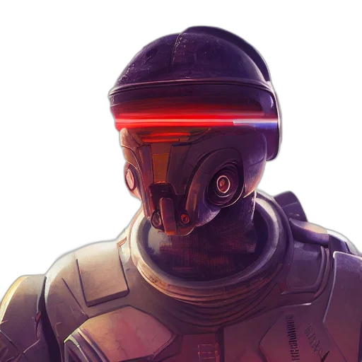 robot, mask, face, weapon transparent PNG cut-out