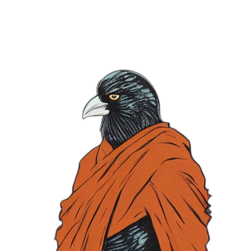 jacket, animal, dress, staff, concept art, pixel art, cartoon, watercolor transparent PNG cut-out