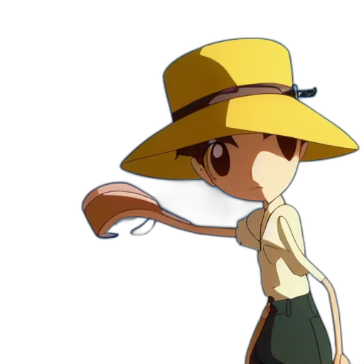 hat, staff, weapon, animal transparent PNG cut-out