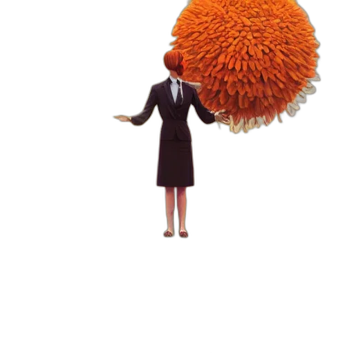 staff, umbrella, hair, hat, 3d render, concept art, photorealistic, outer space transparent PNG cut-out