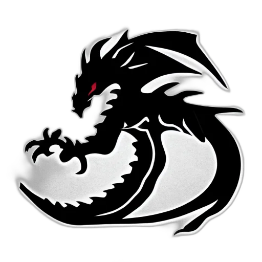 dragon, staff, fantasy art, pixel art transparent PNG cut-out