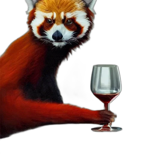 animal, food, concept art, photorealistic, oil painting, fantasy art, red, greg transparent PNG cut-out