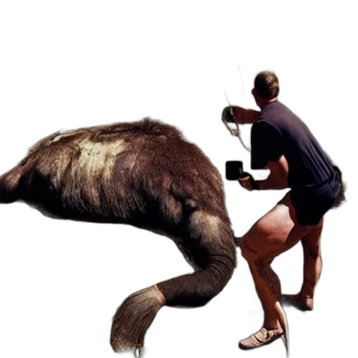 animal, creature, staff, weapon, concept art, photorealistic, color, photo transparent PNG cut-out