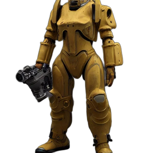 robot, weapon, staff, creature transparent PNG cut-out