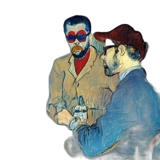 jacket, concept art, watercolor, cartoon, comic book art, hip, guys, wearing transparent PNG cut-out