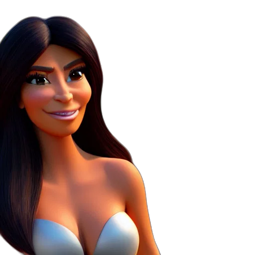 face, 3d render, cartoon, photorealistic transparent PNG cut-out