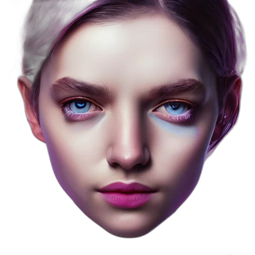 face, mask, jewelry, hair transparent PNG cut-out