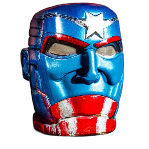 mask, robot, face, 3d render transparent PNG cut-out