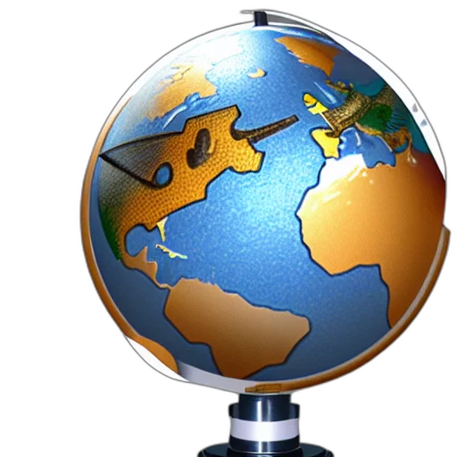 fusion, between, owl, globe transparent PNG cut-out