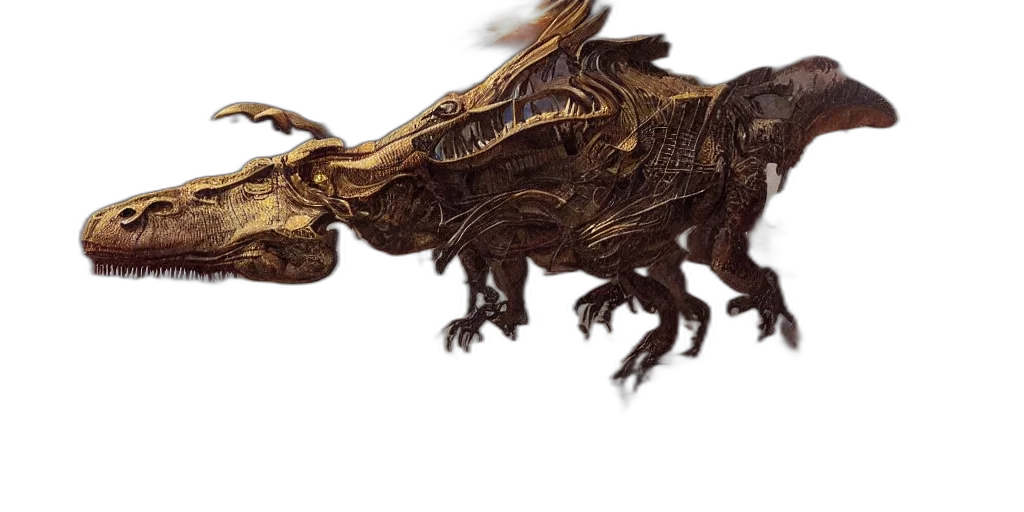 dragon, creature, concept art, fantasy art transparent PNG cut-out