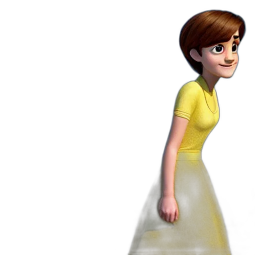 dress, robot, 3d render, concept art transparent PNG cut-out