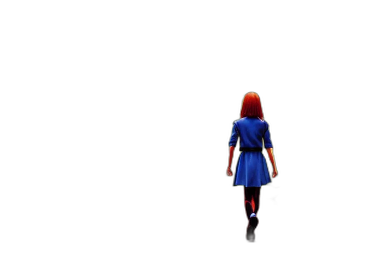 dress, robot, jacket, hair, 3d render, pixel art, concept art, comic book art transparent PNG cut-out