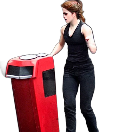 robot, concept art, 3d render, emma transparent PNG cut-out