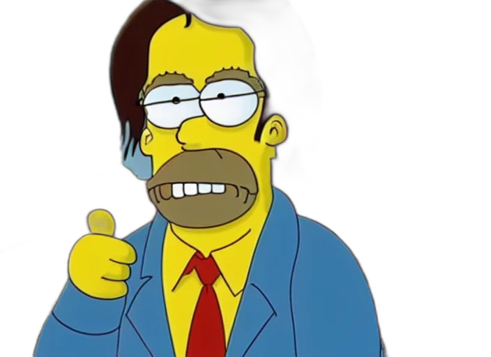 staff, cartoon, film, still, johnny, depp, simpsons, movie transparent PNG cut-out