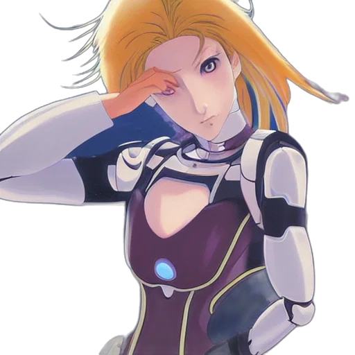 robot, staff, anime, concept art transparent PNG cut-out