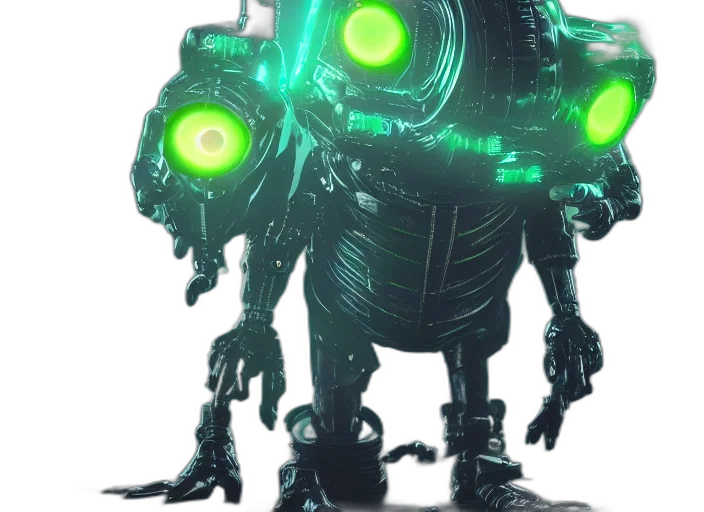 robot, creature, weapon, concept art transparent PNG cut-out