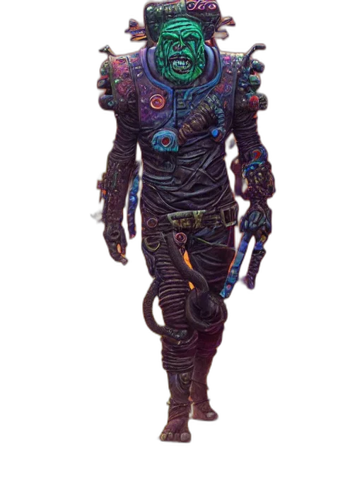 robot, creature, staff, mask transparent PNG cut-out