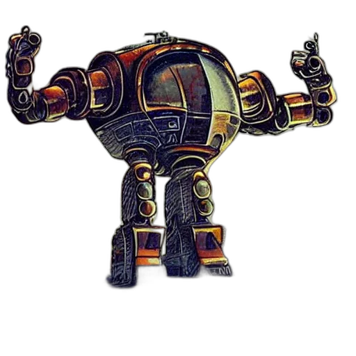 robot, staff, weapon, mask transparent PNG cut-out