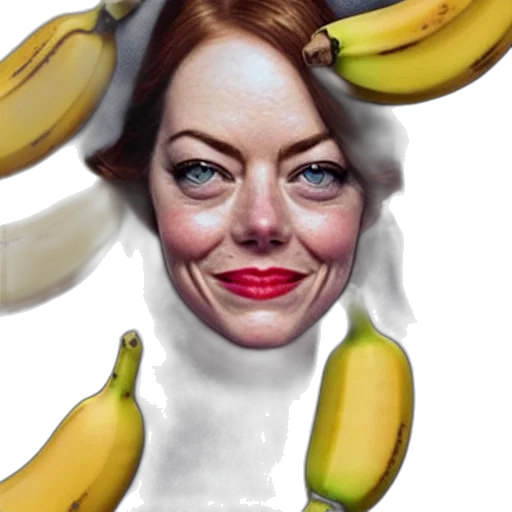 face, animal, food, creature, photorealistic, concept art, cartoon, banana transparent PNG cut-out
