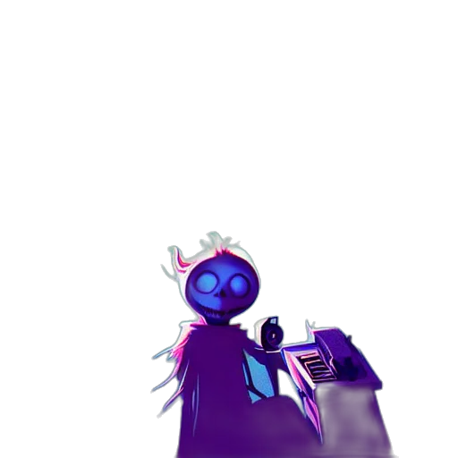 staff, robot, creature, crown transparent PNG cut-out