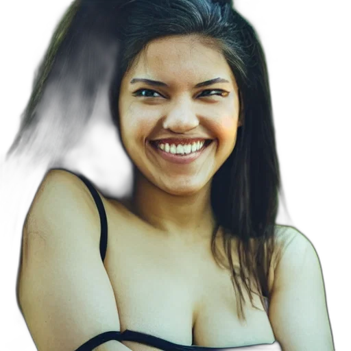 face, dress, creature, hair transparent PNG cut-out