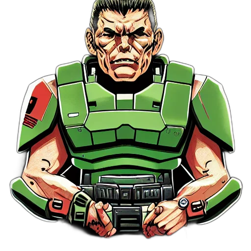 face, comic book art, pixel art, concept art transparent PNG cut-out