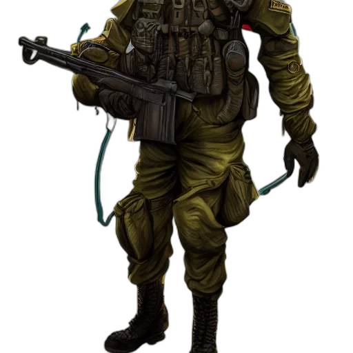 staff, weapon, robot, jacket transparent PNG cut-out