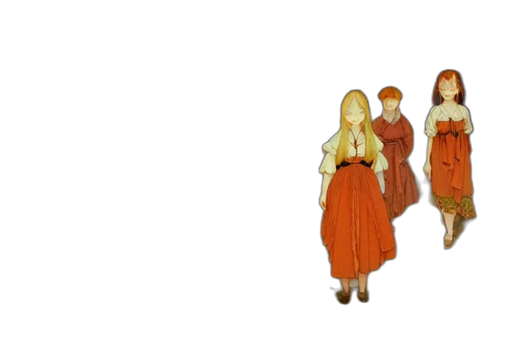 dress, 3d render, concept art, cartoon transparent PNG cut-out