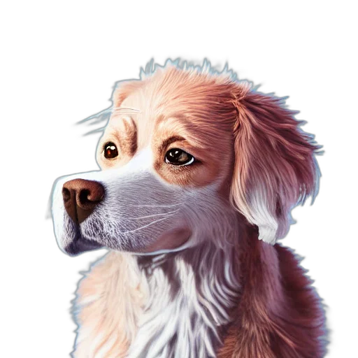 animal, face, creature, staff, photorealistic, watercolor, oil painting, concept art transparent PNG cut-out