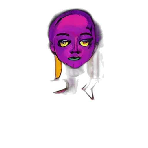 mask, face, jewelry, robot, vaporwave, cartoon, concept art, 3d render transparent PNG cut-out