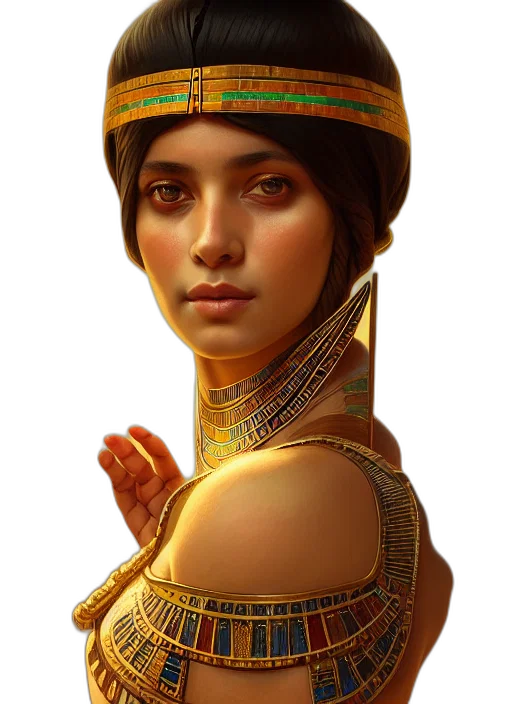 jewelry, face, crown, hat, fantasy art, concept art, photorealistic, oil painting transparent PNG cut-out