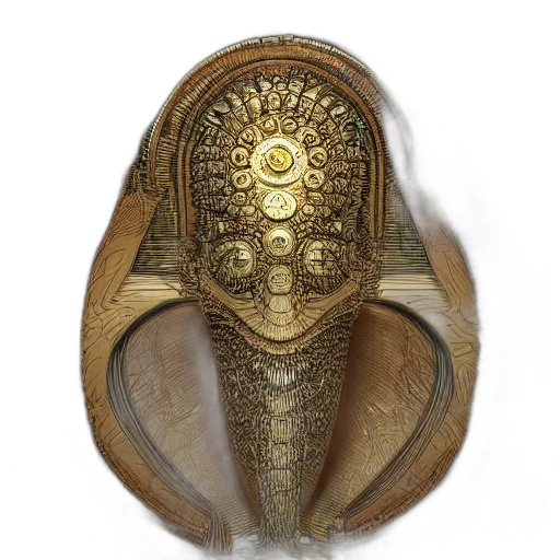 mask, jewelry, crown, hat, 3d render, concept art, photorealistic, fantasy art transparent PNG cut-out