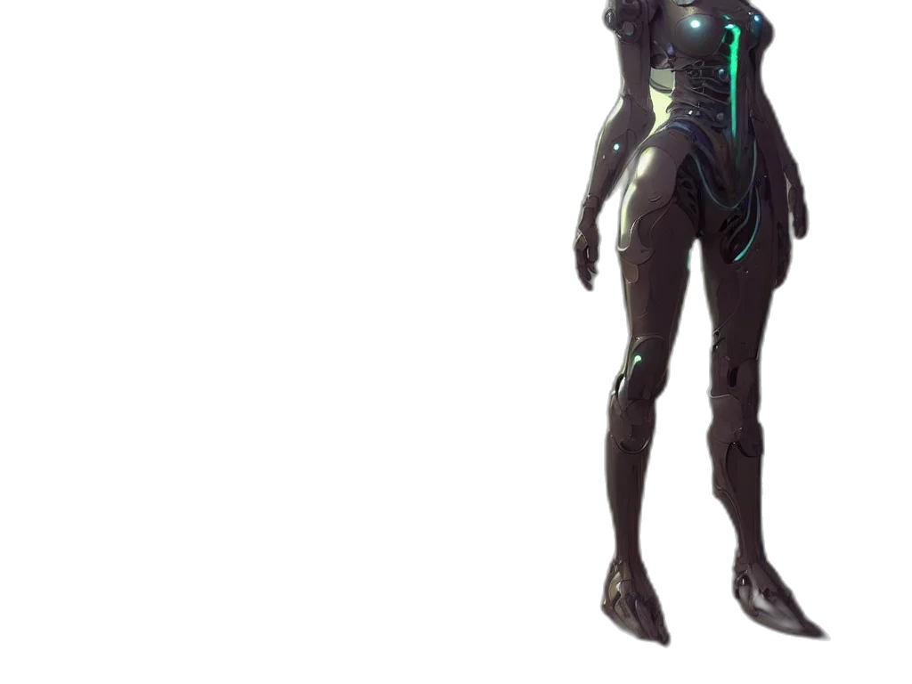robot, weapon, staff, creature transparent PNG cut-out