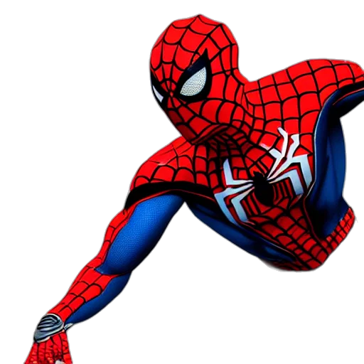 mask, animal, concept art, comic book art, 3d render, pixel art, spider, man transparent PNG cut-out