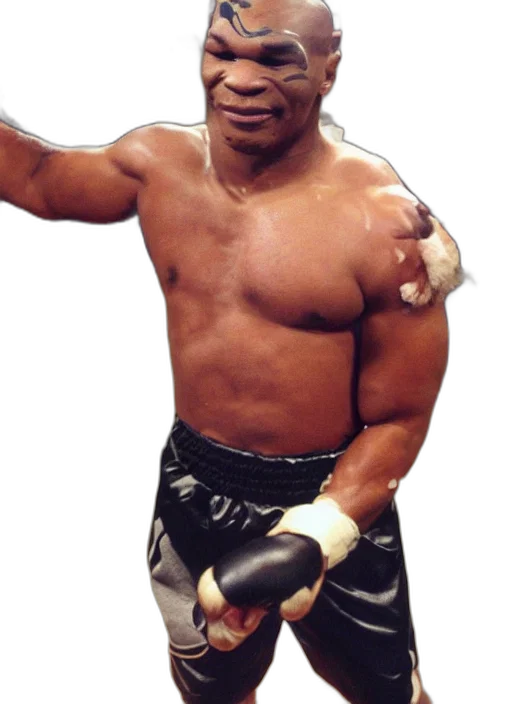staff, jacket, animal, face, photorealistic, mike, tyson, chicken transparent PNG cut-out