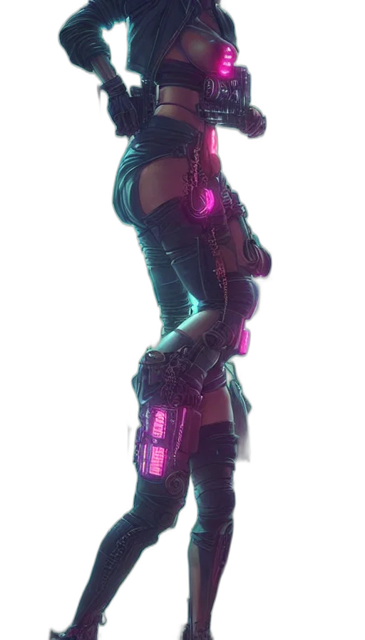 weapon, staff, jacket, robot transparent PNG cut-out