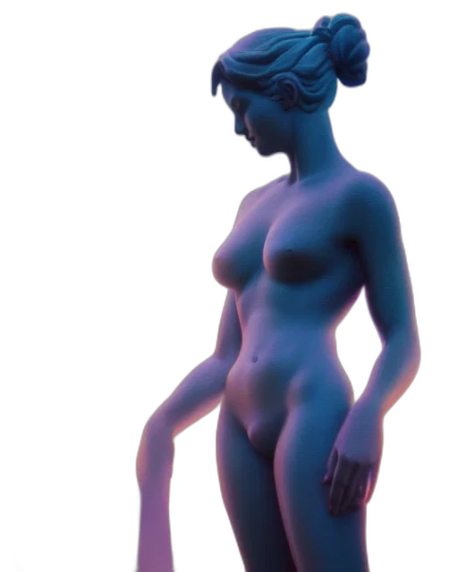 dress, crown, jewelry, staff, 3d render, concept art, vaporwave, photorealistic transparent PNG cut-out