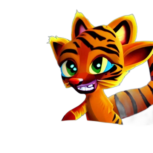 staff, animal, 3d render, concept art transparent PNG cut-out