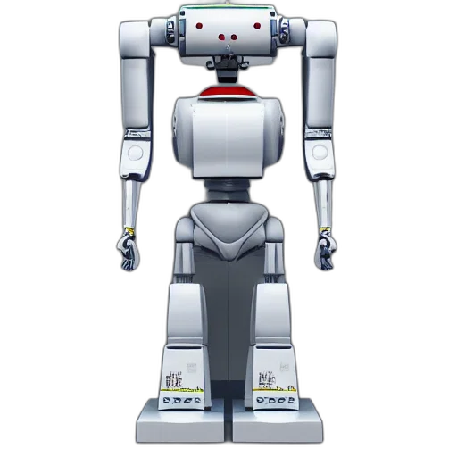 robot, 3d render, concept art, pixel art transparent PNG cut-out